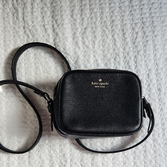 kate spade Handbags - Kate Spade Textured Black Crossbody Bag